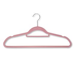 KESPER 16642 Kleiderbügel, 6er Pack, rosa, Kunststoff