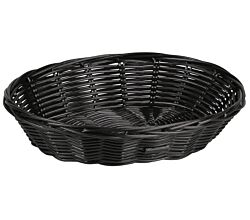 KESPER 17623 Brot- und Obstkorb, Kunststoff, schwarz, 24 x 20 x 6 cm