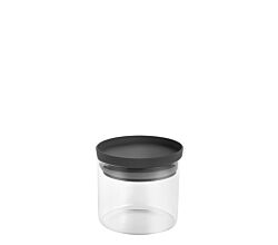 METALTEX 187210000 Aroma Line Vorratsglas rund 450 ml aus Borosilikatglas, Deckel mit Silikondichtung, stapelbar