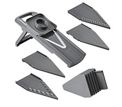 METALTEX 194579000 Slice-V Universalreibe ABS/Inox inkl. 5 Klingeneinsätze / Hobel