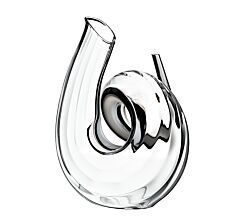 RIEDEL 2011/00 Dekanter CURLY Fatto A Mano schwarz-weiß-schwarz / Design-Dekanter