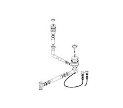BLANCO Ablaufgarnitur 227451 mit Drehexcenter ohne Überlauf für STATURA Spülen / Ventil / Ablaufgarnitur