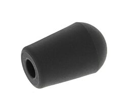 BLANCO 233375 Kunststofffuß schwarz für Draht 4 mm (1 Stück), Tropfenform / Ersatzfuß für Geschirrkörbe