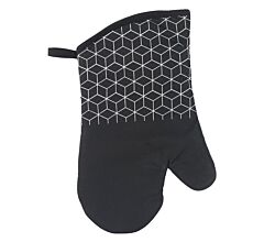 METALTEX 239507005 Ofenhandschuh schwarz mit trendigem Dekor
