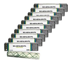 10er SET 240 L Abfallbeutel (je 10 Stk. auf Rolle) / Bio4Pack /Müllbeutel / Mülltüte / Biobeutel / Kompostbeutel