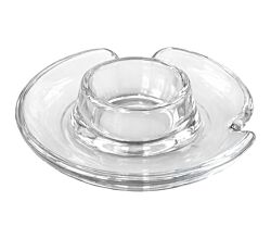 METALTEX 252900000 Eierbecher aus Glas mit Löffelablage, Ø 10,8 cm