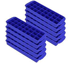 10er SET METALTEX 253526 Eiswürfelformer Thermo-Gummi, flexibel, für 24 Eiswürfel