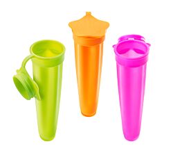 METALTEX Pop Eis Formen 3er Set aus Silikon, farbig sortiert / Eisformen / Wassereisformen