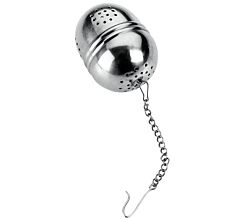 Tee-Ei Ø 4 cm mit Kette aus Edelstahl / Tee - Ei / Teeei / Teebereiter