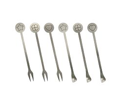METALTEX 253927000 Barlöffel/-gabeln 6er Set, Inox