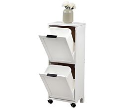 KESPER 2553013 Universalschrank mit Mülltrennsystem, weiß lackiert
