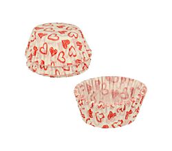 METALTEX 257782000 Muffin Backförmchen Dekor Herz Ø 6,5 cm, 60 Stück