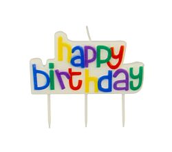 METALTEX 259016000 Geburtstagskerze HAPPY BIRTHDAY / Geburtstags - Deko