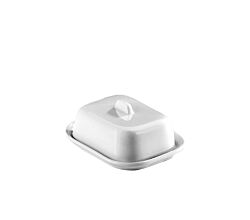 Pillivuyt 270311BX Butterdose klein mit Deckel / Porzellan