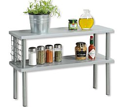 KESPER Küchen-Regal 27818 mit Utensilienaufhängung - grau / Küchenregal / Etagenregal