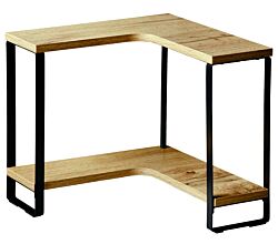 KESPER 27832 Eck- Küchenregal, MDF im Eichendekor, Metall schwarz