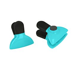 METALTEX CHROMOTHERAPY Beutelclip mit Magnet - AQUAMARINE / Verschlussclip 1 Stück