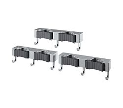 METALTEX 294904000 Hang-up 6 Klemmleiste für Besen, 3er Set / Hakenleiste