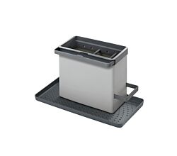METALTEX TidyTex Spülbecken-Organizer grau 24 x 13 x 14 cm aus Kunststoff