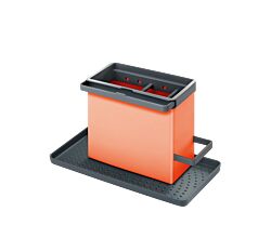 METALTEX 297530006 TidyTex Spülbecken-Organizer orange 24 x 13 x 14 cm aus Kunststoff