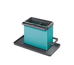 METALTEX 297530007 TidyTex Spülbecken-Organizer türkis 24 x 13 x 14 cm aus Kunststoff