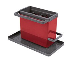 METALTEX TidyTex Spülbecken-Organizer rot 24 x 13 x 14 cm aus Kunststoff