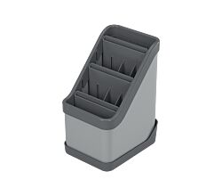 METALTEX 297533000 Keep-Tex Abtropfgestell aus Kunststoff, grau / Bestecksammler