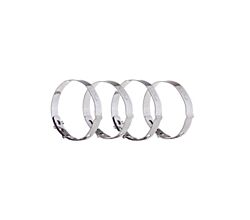 Rouladenringe 4-er Set / bis Ø 5,5 cm verstellbar / Edelstahl / Rouladen-Ringe / GSD