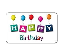 Frühstücksbrettchen HAPPY BIRTHDAY uni Kesper Melamin / Stullenbrett / Brotbrett