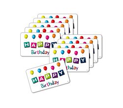 10er SET KESPER 32357 Dekor-Frühstücksbrettchen HAPPY BIRTHDAY Melamin