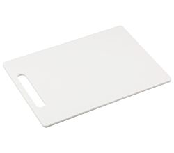 KESPER 32560 Schneidebrett aus PP-Kunststoff, weiß, 37 x 25 x 0,8 cm