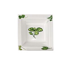 Keramik Schüssel HERBS 30 cm mit Kräuterdekor / Servierschale / Schale / Teller / Salatschüssel