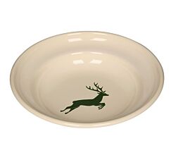 RIESS 0306-072 Teller tief Ø 22 cm, HIRSCH grün / Emailleteller