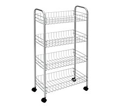 METALTEX 340104 Ascona Allzweckwagen mit 4 Etagen / Rollregal, Höhe 84 cm, Polytherm