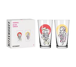 Ritzenhoff 3491002 Becher 2er-Set 002 FARBKNALL Vladi Bott 2021