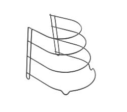 METALTEX 362304000 Canyon Lava Bratpfannenablage 24 x 26 x 23 cm TouchTherm, matt schwarz / Pfannenhalter / Raumsparer