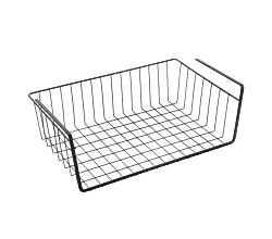 METALTEX 363040000 Kanguro Lava Schrankkorb 40 x 26 x 14 cm TouchTherm, matt schwarz / Raumsparer