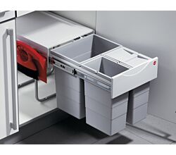 HAILO Abfallsorter 40 (20 + 2x10) Liter RAUMSPAR TANDEM COMFORT ab 40 cm Schrankbreite
