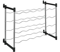 METALTEX 383724039 Cabernet Flaschenregal für 24 Flaschen 58 x 26 x 45 cm