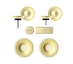 SCHOCK Sichtteile in White Gold 400067WGO - Aufwertung für die PREMIUM Ablaufgarnitur 410067CHR ab Baujahr 2024