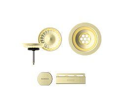 SCHOCK Sichtteile in White Gold 400077WGO - Aufwertung für die PREMIUM Ablaufgarnitur 410077CHR ab Baujahr 2024