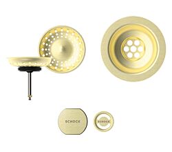 SCHOCK Sichtteile in White Gold 400061WGO - Aufwertung für die PREMIUM Ablaufgarnitur 410061CHR ab Baujahr 2024