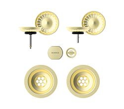 SCHOCK Sichtteile in White Gold 400063WGO - Aufwertung für die PREMIUM Ablaufgarnitur 410063CHR ab Baujahr 2024