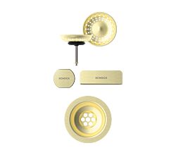 SCHOCK Sichtteile in White Gold 400065WGO - Aufwertung für die PREMIUM Ablaufgarnitur 410065CHR ab Baujahr 2024