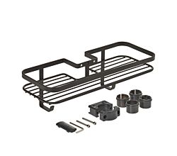 METALTEX 401101000 Origin Lava Ablage für die Brausestange, TouchTherm, matt schwarz / Duschablage