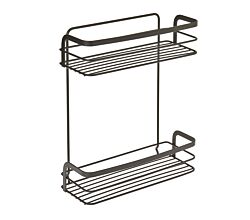 METALTEX 401114000 Origin Lava Regal mit 2 Etagen, TouchTherm, matt schwarz