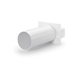 Maueranschlussstutzen 2 flow 150 / Anschluss Rechteckrohr / Compair flow (System Ø 150)