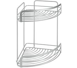 METALTEX 404816039 Viva Eckablage mit 2 Etagen 20x20x30 cm, Polytherm