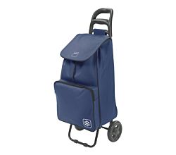 METALTEX 415280008 Shopping - Trolley KROKUS 50 Liter, blau, mit Kühltasche / Einkaufswagen / Rollwagen