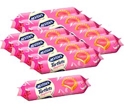 10er SET McVitie's Tartlets Raspberry 100 g / Kekse mit Cremefüllung / Himbeerkekse